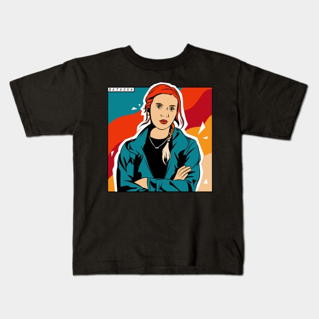 natasha - Favorite female superhero Kids T-Shirt by super villain